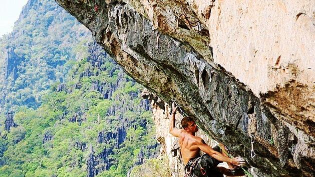 Uli Weidner beim Klettern  Foto: privat