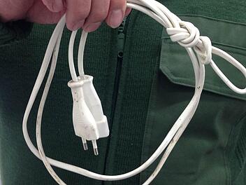 Mit diesem Kabel wollte der 77-jährige Bamberger seine Ehefrau töten und anschließend selbst aus dem Leben scheiden. Foto: Anna Lienhardt