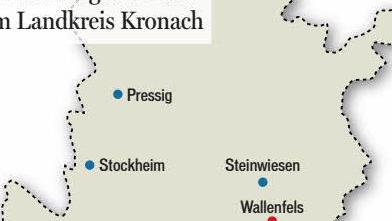 Die Verbreitung der Biber im Landkreis Kronach. Grafik: Franziska Schäfer