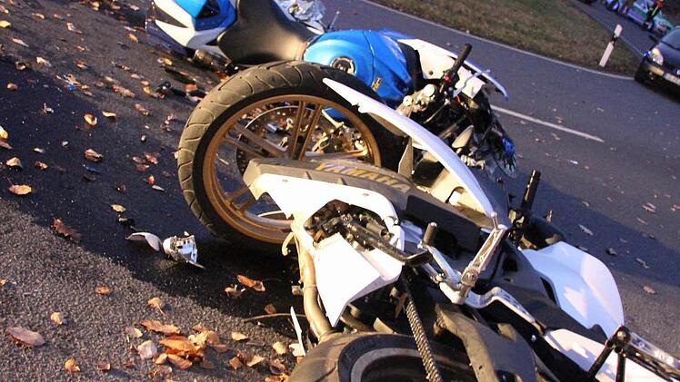 Die Unfallstelle, der Rettungshubschrauber landete in einer kleinen Lichtung.