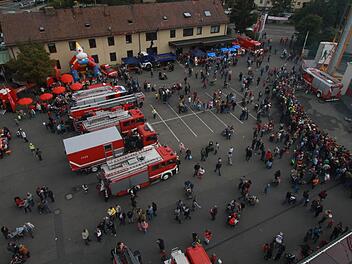 Das Gelände der Feuerwehr Erlangen ist beeindruckend. Fotos: Michael Busch