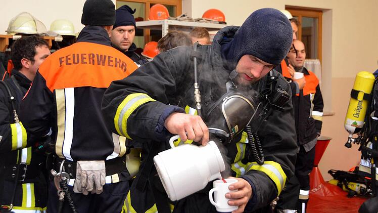 Stärkung nach dem Einsatz. Foto: Peter Rauch