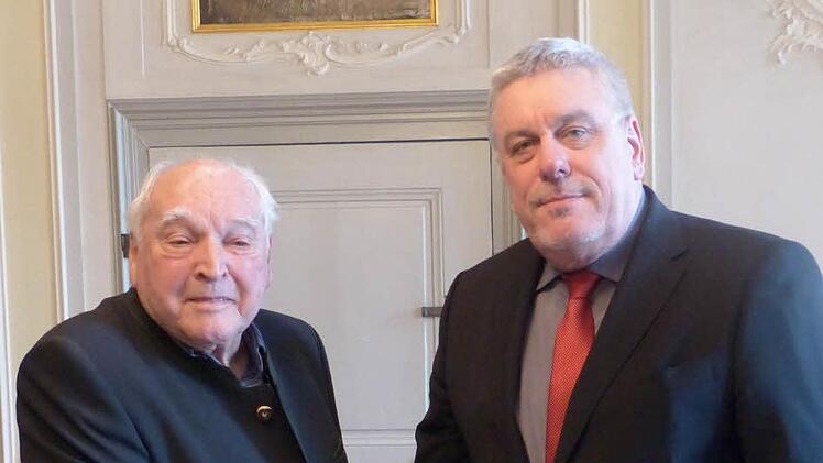 Otto Waldrich (links) und OB Norbert TessmerFoto: privat