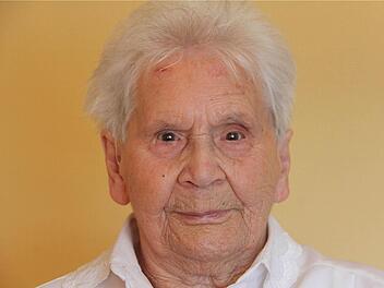 101 Jahre alt: Luitgard Zwiefel aus Hammelburg. Foto: Gerd Schaar