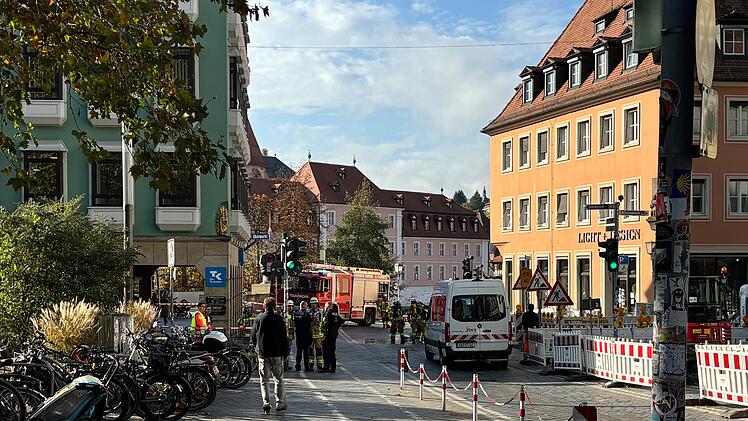 Bamberg: Großeinsatz in der Innenstadt - Polizei, Feuerwehr und Rettungskräfte vor Ort