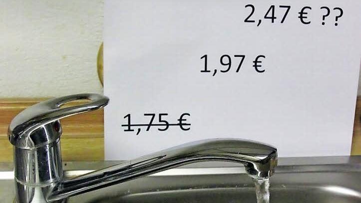 2002 wurde die Wassergebühr von 1,75 auf 1,97 Euro pro Kubikmeter angehoben. Jetzt müsste eine weitere Erhöhung auf 2,47 Euro pro Kubikmeter erfolgen, um eine Kostendeckung zu erzielen. Foto: Alexander Löffler