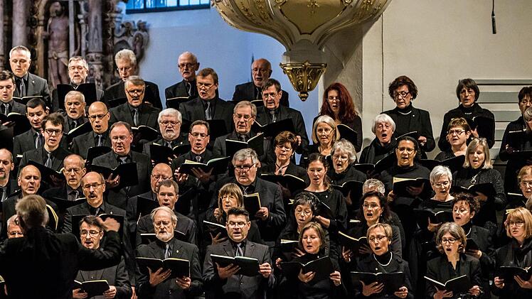 Ein beeindruckendes Konzert zum Totensonntag gestaltete der Coburger Bachchor unter Peter Stenglein in der Morizkirche. Foto: Jochen Berger