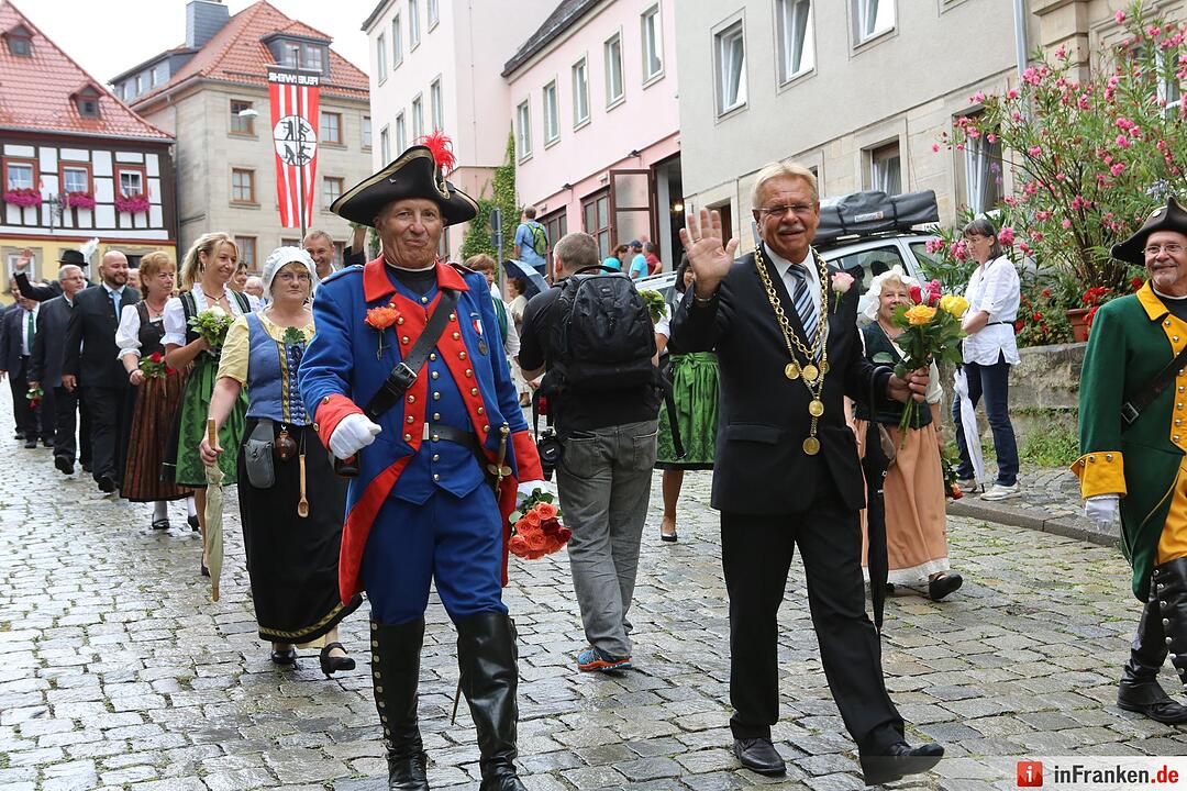 Kronacher Freischießen: Schützenauszug