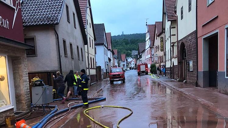 Einsatz in ElfershausenFoto: Luisa Hurrlein