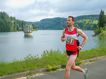 Heiko Kuhnlein vom SV Steinwiesen beim 49. Lauf im Vorjahr  Foto: Hans Franz