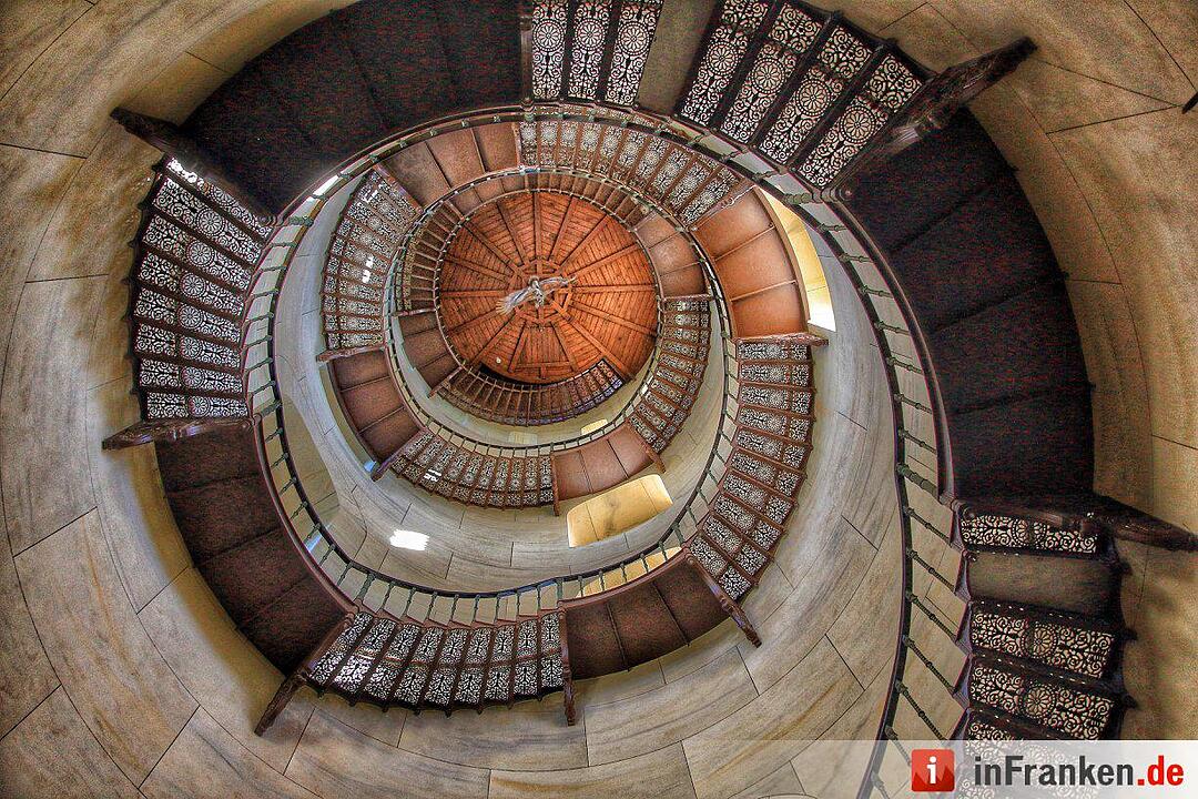Wendeltreppe im Schloss Granitz auf Rügen