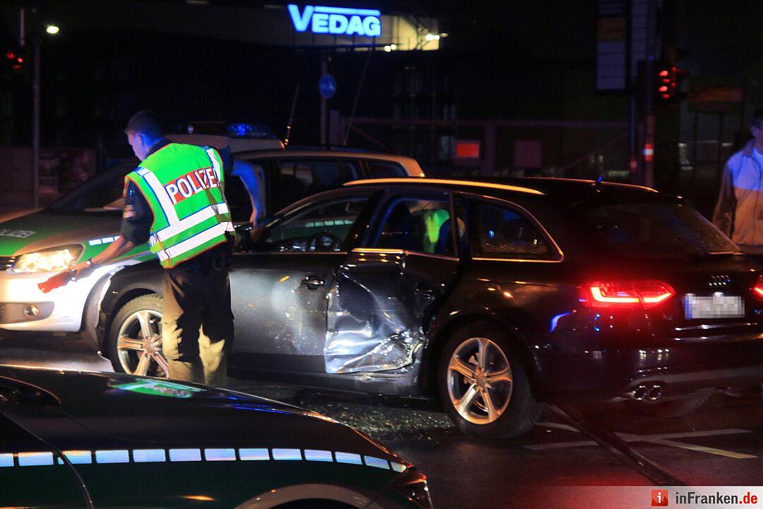 Unfall am Berliner Ring in Bamberg