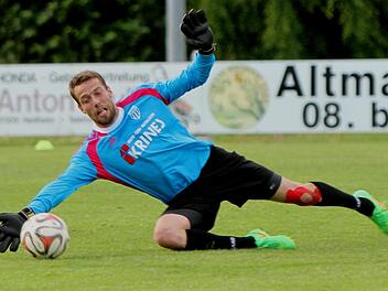 Sebastian Stober hütet gegen Viktoria Aschaffenburg erneut das Sander Tor und dürfte gegen den Tabellenzweiten einiges zu tun bekommen.