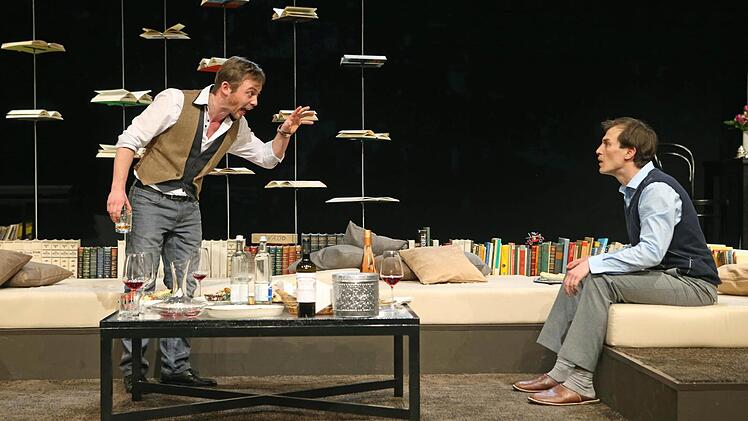 "Der Vorname": Szene aus der Coburger Erstaufführung im Theater in der Reithalle.Foto: Henning Rosenbusch