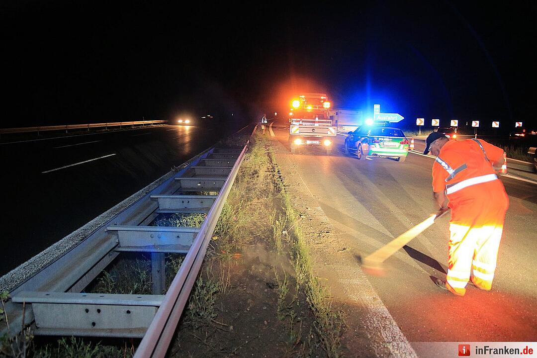Unfall mit Reisebus auf der A73