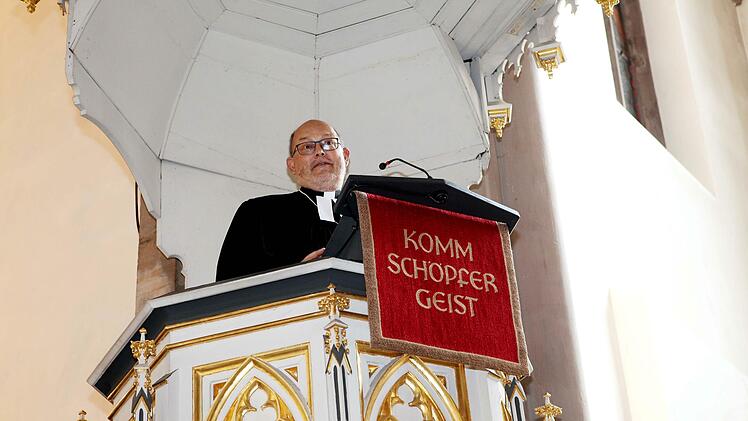 Die Abschlusspredigt von Dekan Thomas Kretschmar. Foto: Werner Reißaus