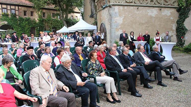Kulturempfang des Bezirks Unterfranken auf Schloss Aschach. Foto: Dieter Britz