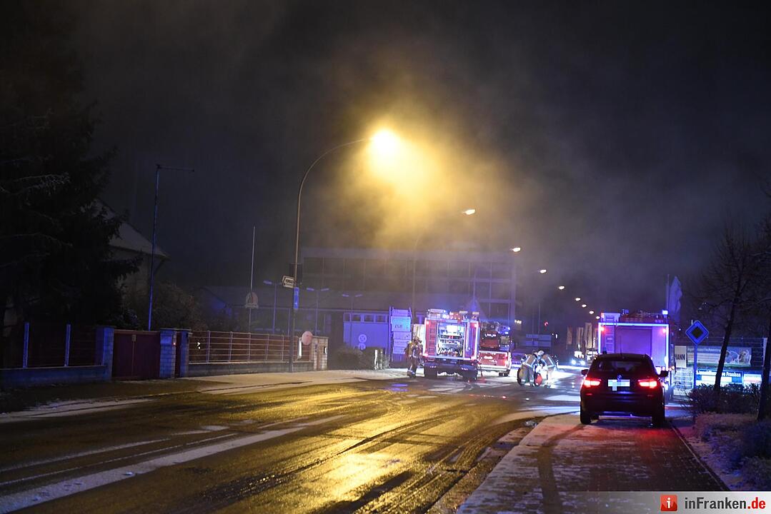 Brand in Gewerbegebiet in Bamberg