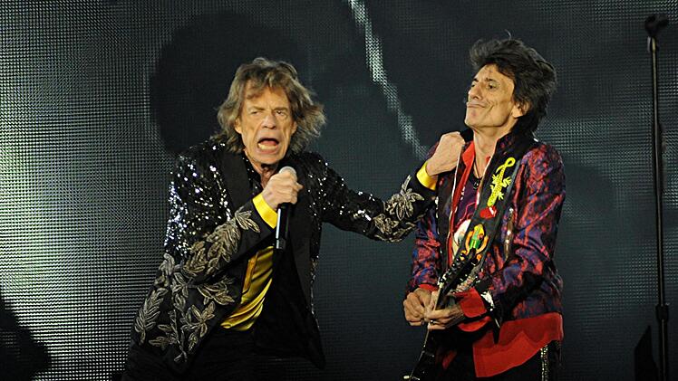 Die Rolling Stones im Münchner Olympiastadion.
