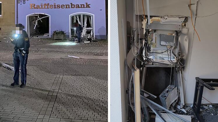 Abtswind: Automatensprenger ignorieren Anwohnerwarnung - Familie wohnt über Bankfiliale