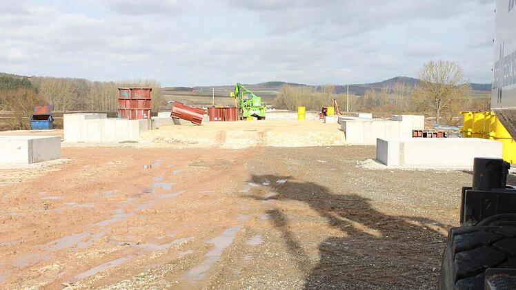 Hier wird der "Verschub" des Mittelstücks im Sommer beginnen.