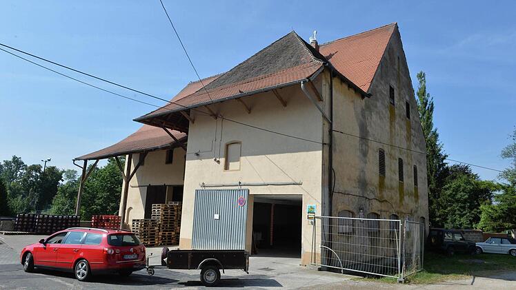 In diesem Bereich befand sich die Buttenheimer Synagoge.