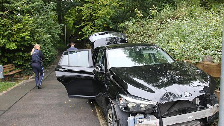 Unfall in der Langen Gasse in Coburg Foto: Michael Stelzner
