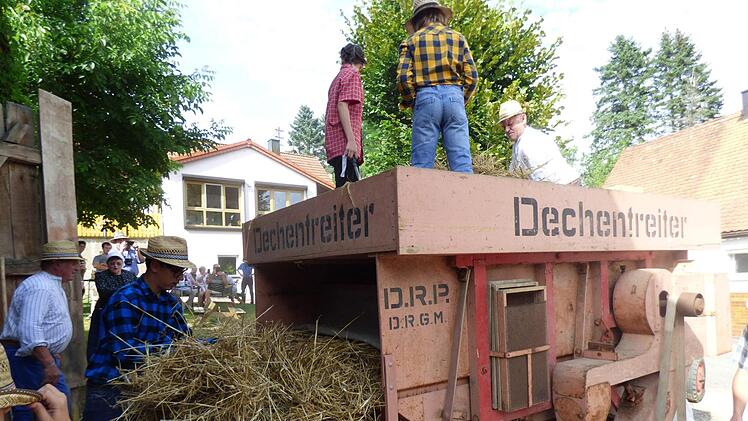 Auf dem Dreschfest in Kohlstein Foto: Thomas Weichert