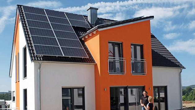 Das Musterhaus in Eckental ist ganz auf Energiesparen und -erzeugung eingestellt. Foto: Pressestelle Landratsamt