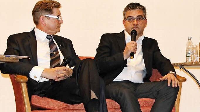 Heinz Richter, Andreas Pfister und Martin Mehl (v.l.) wollen in den kommenden Jahren die Geschicke Neunkirchens als Bürgermeister beeinflussen. Foto: fra-press