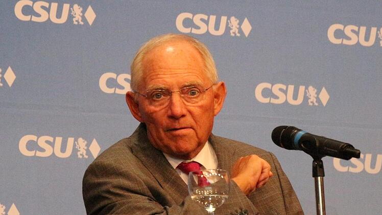 Wolfgang Schäuble in Coburg Foto: Oliver Schmidt