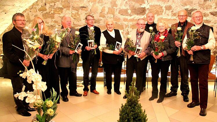 Alle Beteiligten: Thomas Leyer, Gabriele Dörrfuß, Peter Ott, Herbert Steingen, Julie Thoma, Friedel Auer, Roland Förster, Petra Embacher, Alexander Czoppelt, Dieter Gropp Foto: Johanna Blum