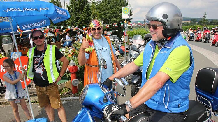 Vespa-Treffen im Itzgrund Foto: Michael Stelzner