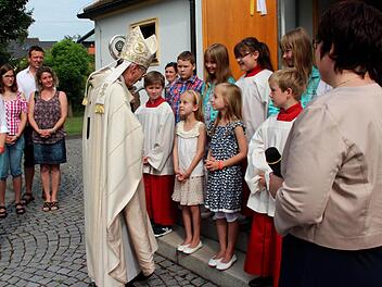 Erzbischof Ludwig Schick in Aisch Foto: Johanna Blum