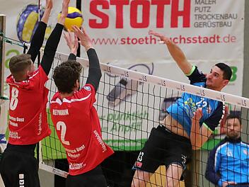 Branko Damjanovic geh&ouml;rte wieder zu den Besten bei den Hammelburg Volleys. Zum "Wertvollsten Spieler" wurde er aber nicht gew&auml;hlt. Foto: Jens Feistel