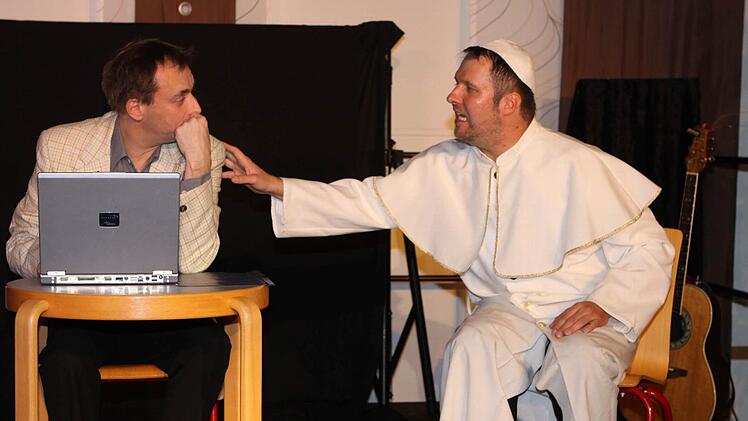 Der Papst und sein Jobberater  Foto: Michael Wunder