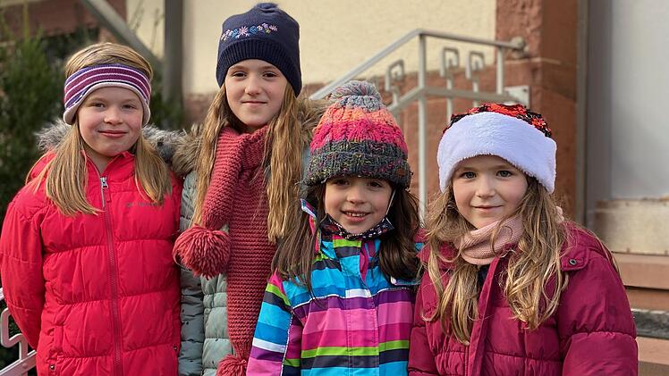 Anna (8), Luise (9), Clara (6) und Anne (6)  aus dem Kreis Bad Kissingen wachsen mit Corona auf - und haben eine klare Meinung dazu.