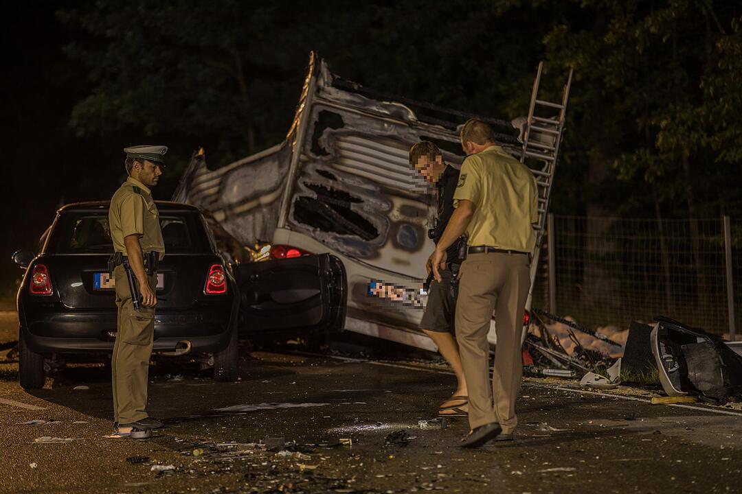 Schwerer Unfall bei Pleinfeld im Kreis Weißenburg-Gunzenhausen