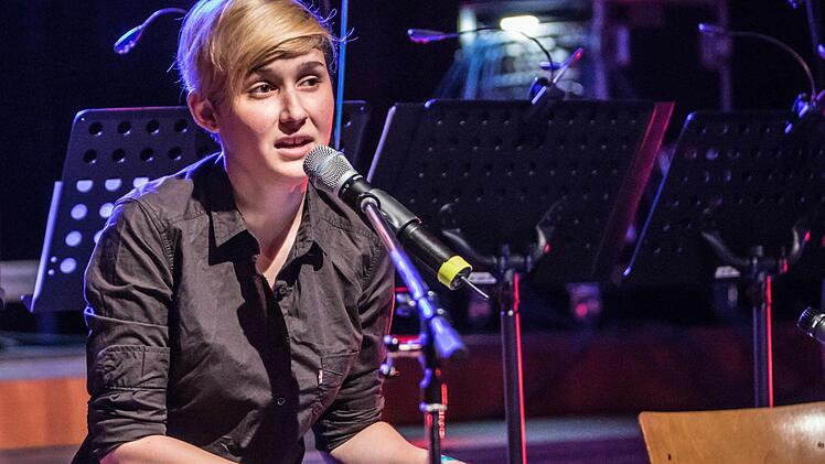 "Dreams and Drums": Impressionen von der Generalprobe mit dem Hochschulchor Coburg und der Hochschul-Bigband.Foto: Jochen Berger