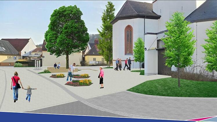 Dorferneuerung: Ein Entwurf zum Kirchenplatz in Arnshausen
