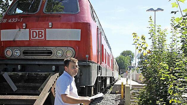Seit vergangener Wochen schon fahren Test- und Messzüge die Strecke zwischen Ebern und Breitengüßbach ab. Foto: Ralf Kestel