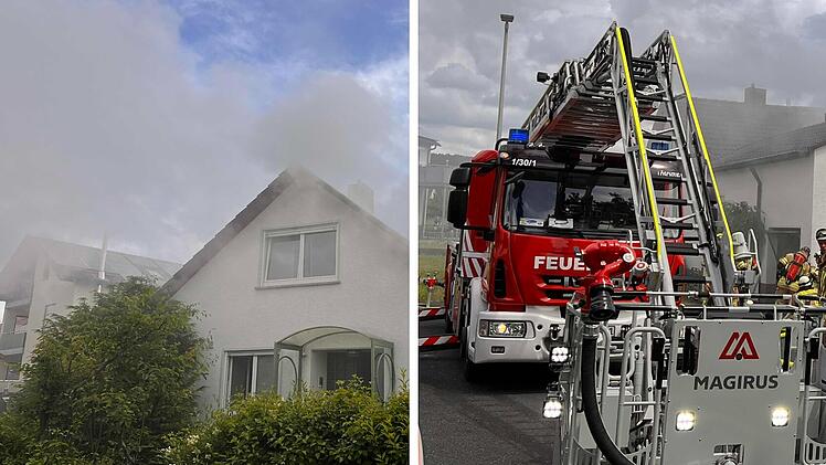 Massive Rauchentwicklung bei Kellerbrand in Gundelsdorf