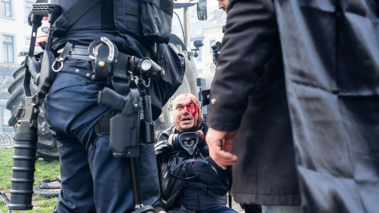 Bauerndemonstration in Br&uuml;ssel