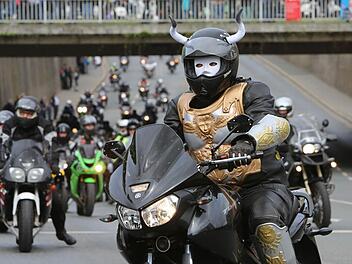Die 14. Motorradsternfahrt lockte 40 000 Gäste nach Kulmbach. Fotos: Barbara Herbst
