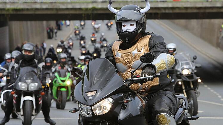 Die 14. Motorradsternfahrt lockte 40 000 Gäste nach Kulmbach. Fotos: Barbara Herbst