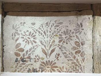 Historische Wandmalerei im Kompetenzzentrum Bauen im Rodachtal (Markt 33in Ummerstadt)