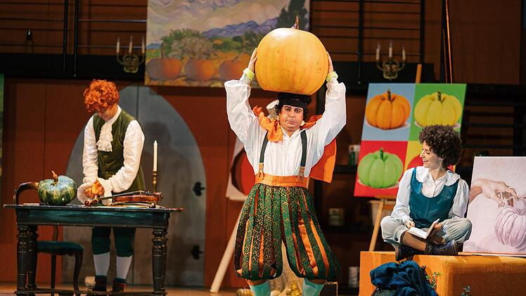 "Die Prinzessin auf dem Kürbis": Die Kinderoper von Roland Fister feierte ihre Uraufführung am Landestheater Coburg.Foto: Sebastian Buff