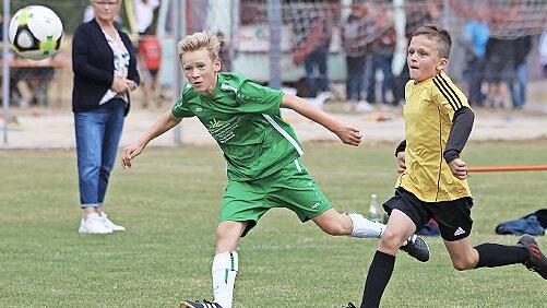 Der SV Garitz (in Grün) wurde Cup-Sieger der U13.
