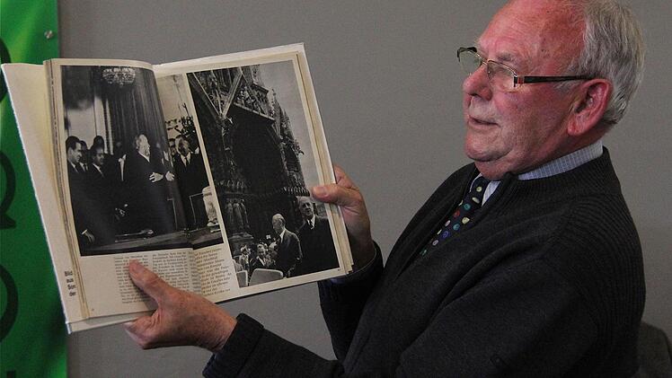 Ehrenkreisvorsitzender Edgar Hirt schwelgte in Erinnerungen aus der Gründungszeit des EU mit Adenauer.