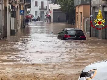 Unwetter in Italien: Viele Straßen überschwemmt